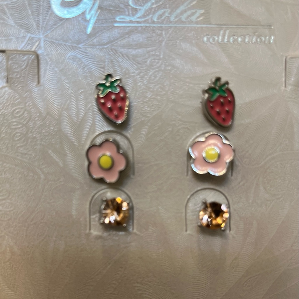 Adorable Kids Earrings 3 Pairs